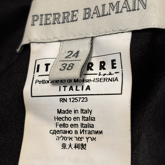 Pierre Balmain Black Asymmetrical Sleeveless Sundress - Picture 8 of 8